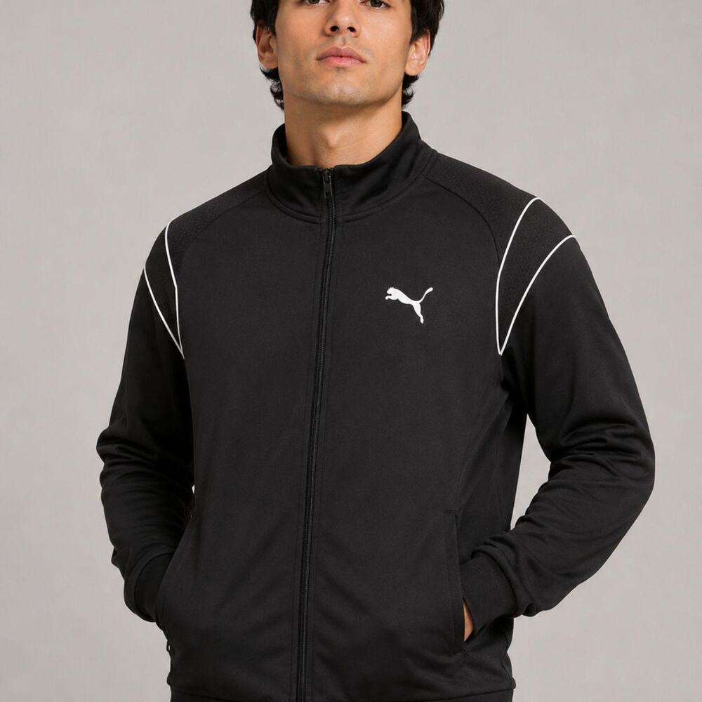 Puma black track jacket size
